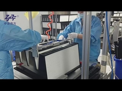 Thép kẽm khung V ngân hàng bộ lọc HEPA, 0.3um HEPA bộ lọc không khí gấp H13 dung lượng bụi cao