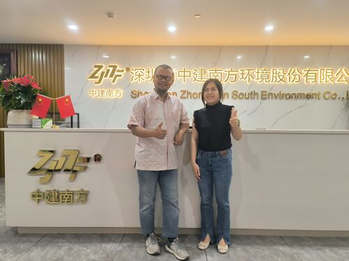 Latest company news about Khách hàng từ Indonesia đến thăm Công ty Xây dựng Trung Quốc Công ty TNHH Môi trường Nam Zhong Jian Thâm Quyến