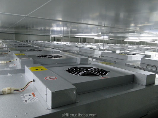 99.99% H14 HEPA Kích thước FFU Fan Filter Unit 575*575*320 mm cho Hệ thống lọc không khí phòng sạch công nghiệp