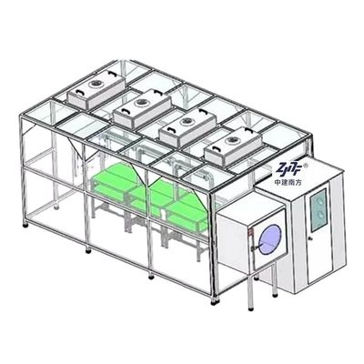 Modular Anti Static Prefabricated Modular Clean Rooms 0.5um Không có bụi hạt ISO