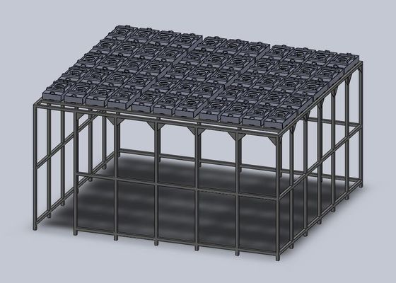 Chassis phòng sạch mô-đun với mức tiếng ồn dưới 65dB Kiểm soát áp suất tích cực / âm H14/H13 Hepa