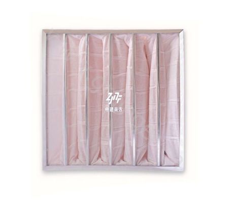 Bộ lọc không khí túi túi AHU, Máy điều hòa không khí nấm sợi Bộ lọc hiệu ứng trung tâm túi tổng hợp