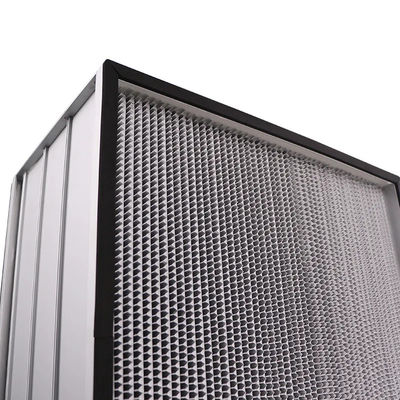 Kích thước tùy chỉnh Bộ lọc HEPA Pleated, Bộ lọc HEPA không khí bằng sợi thủy tinh siêu mịn