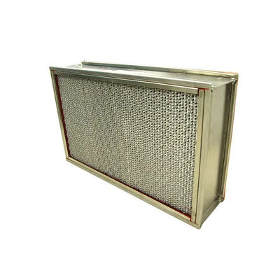 250 ° C Bộ lọc HEPA công nghiệp Thép không gỉ Kháng nhiệt độ cao H13 H14