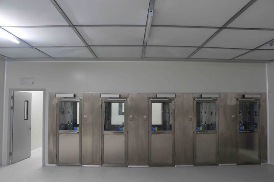 Phòng sạch mô-đun được chế tạo sẵn lớp 100 1000 ISO 5 8 Cửa sổ tường rèm PVC mềm