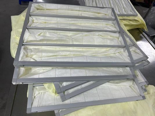 Bộ lọc túi kích thước tùy chỉnh cho điều hòa trung tâm với khả năng giữ bụi cao
