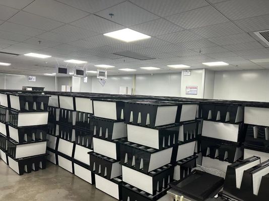 Bộ lọc khí V Bank bằng thép mạ kẽm với giấy sợi thủy tinh siêu mịn