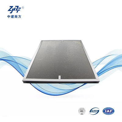0.3um Photocatalytic HEPA Panel Filter Đồng hợp kim nhôm kẽm cho đèn UV