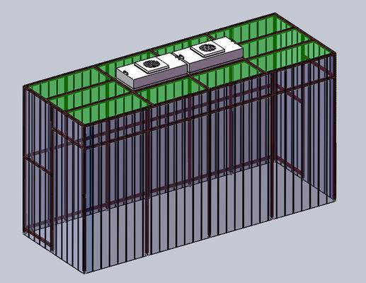 Phòng vệ sinh chống tĩnh với vỏ gỗ dán điều khiển áp suất không khí tối ưu