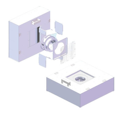 Đơn vị lọc quạt FFU hợp kim nhôm với bộ lọc HEPA H13/H14 để lọc không khí trong phòng sạch
