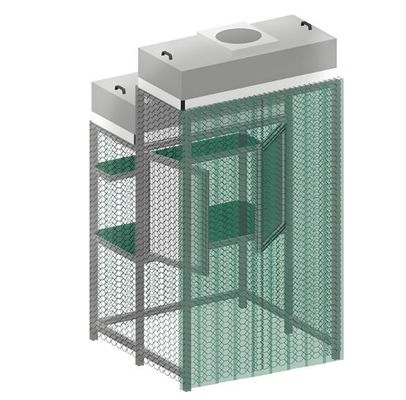 Các quy trình nhạy cảm chọn Laminar Flow Cleanroom Booth với hiệu quả lọc 99,99% trong nhà máy sản xuất
