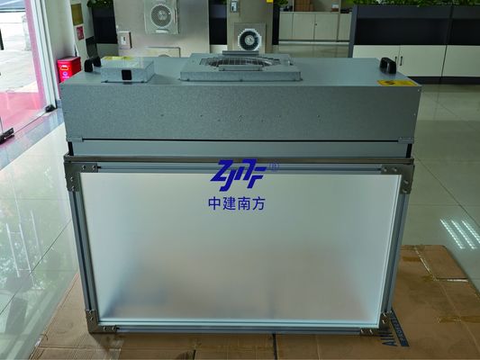 Tấm acrylic Khung nhôm FFU Clean Workbench Bộ lọc quạt Hepa H14 để sản xuất chất bán dẫn sạch và có kiểm soát