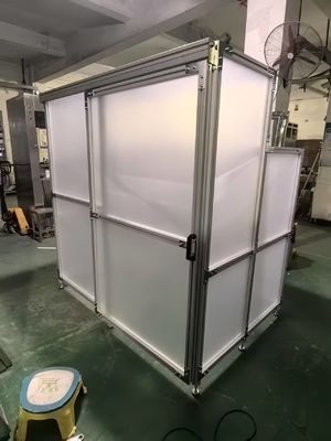 Được duy trì ở áp suất tích cực Phòng sạch Booth chu kỳ cài đặt ngắn với vỏ minh bạch