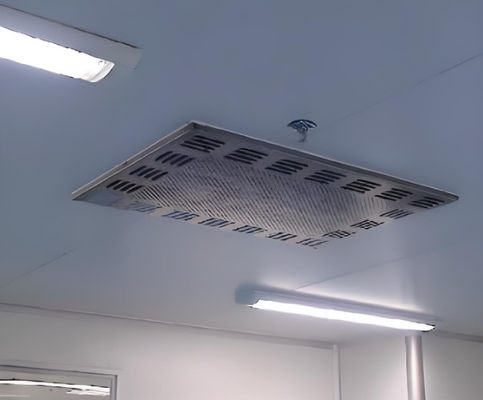 Phòng làm việc điện tử Cửa ngục cung cấp không khí với giấy lọc sợi thủy tinh siêu mịn và loại nhỏ gọn tích hợp