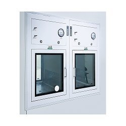 Hộp thông hành phòng sạch có hai cửa có thể tùy chỉnh với ánh sáng UV