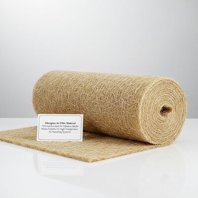 quality Vật liệu lọc gió sợi thủy tinh chống nhiệt, phương tiện lọc không khí phù hợp cho hệ thống xử lý không khí nhiệt độ cao factory