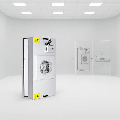 quality Đơn vị lọc quạt HEPA H14 với khung thép không gỉ SUS304 và điều khiển ba tốc độ cho phòng sạch factory