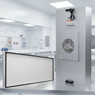 quality Đơn vị lọc quạt HEPA H14 với hiệu quả 99,99% SUS304 thép không gỉ và điều khiển ba tốc độ cho phòng sạch factory