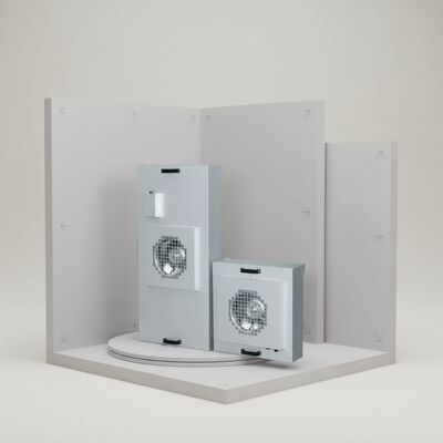 quality Đơn vị lọc quạt HEPA H14 với khung thép không gỉ SUS304 và điều khiển ba tốc độ cho phòng sạch factory